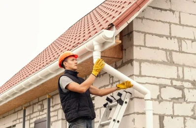 Pose et remplacement de gouttières à Foulbec
